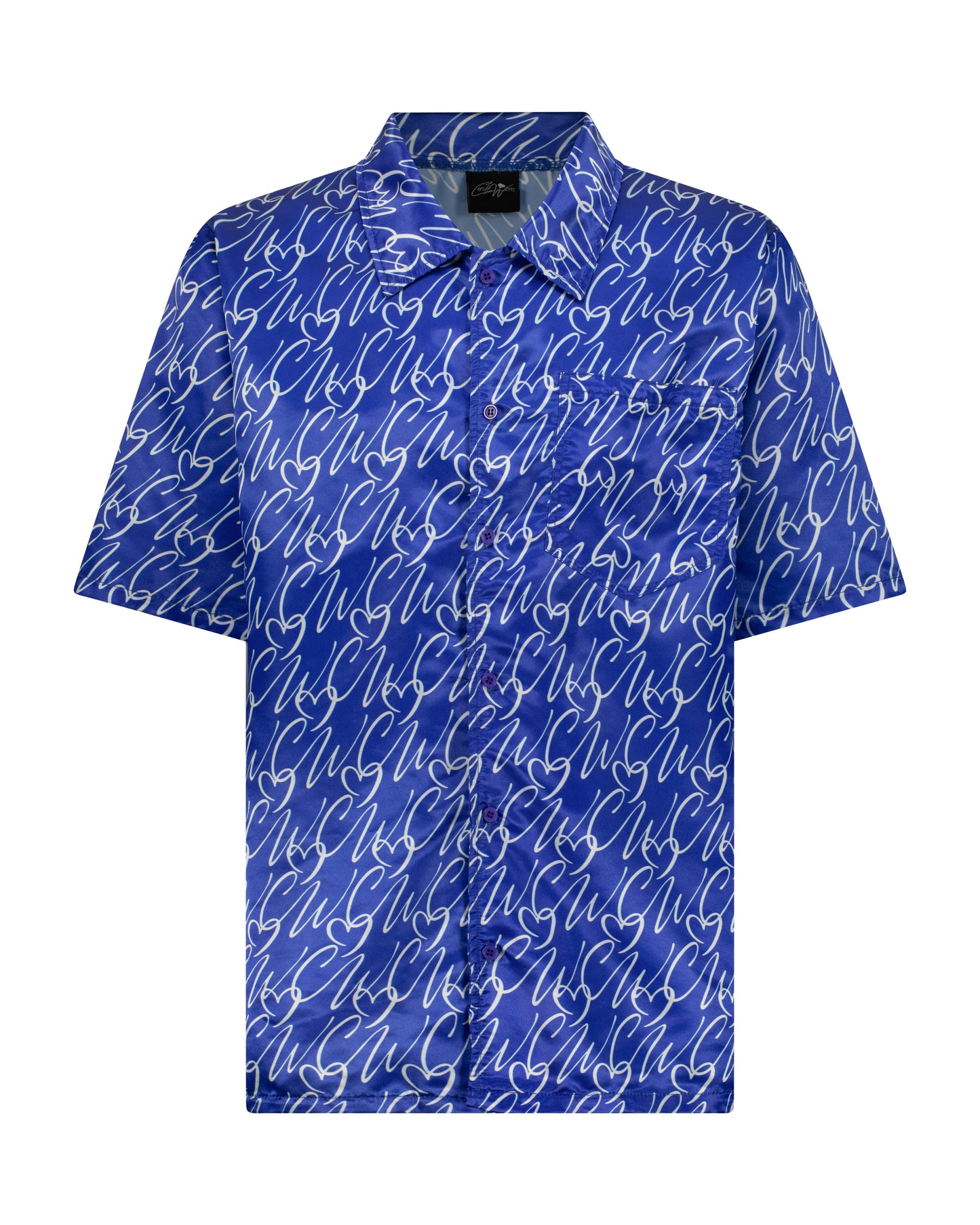 Nipsey Blue Silk Shirt & Shorts Set