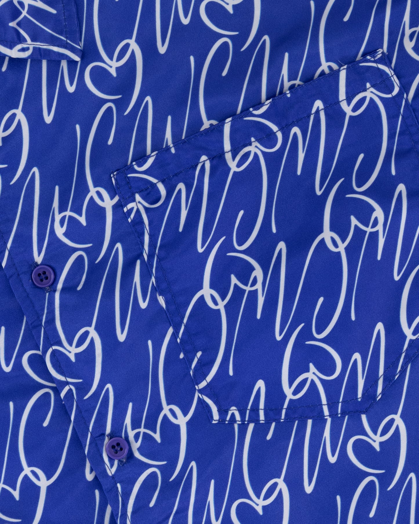 Nipsey Blue Silk Shirt & Shorts Set